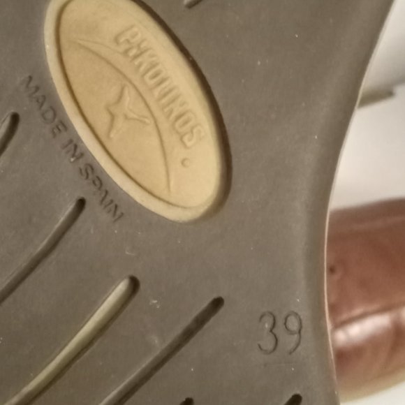 Pikolinos brown colourblock leather lace up womens shoes retro vintage sz EU 39 - Picture 5 of 6